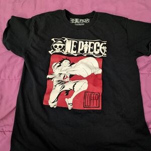 One Piece Black Graphic T-Shirt